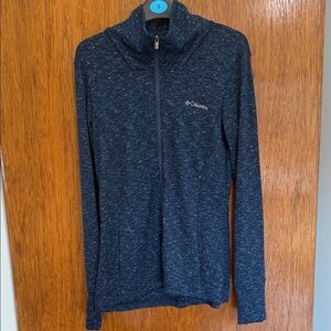 Columbia Dark Blue Heathered Full-Zip Jacket